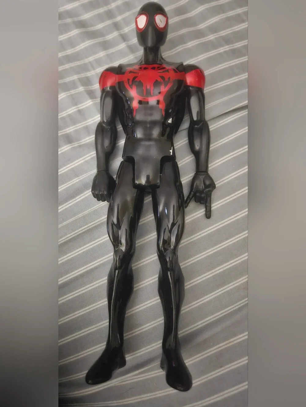 Spider-Man Miles Morales Black & Red Action Figure 12in